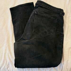 Old Navy Black Straight-Leg Women's Jeans